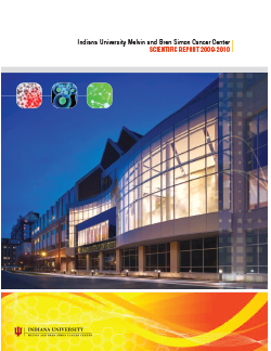 Cover image for IU Simon Comprehensive Cancer Center 2009-2010 Scientific Report